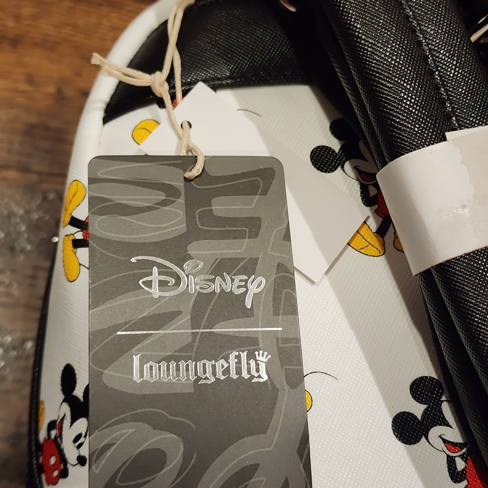 Disney Mickey Mouse White Red Yellow Mini Backpack - Picture 5 of 7